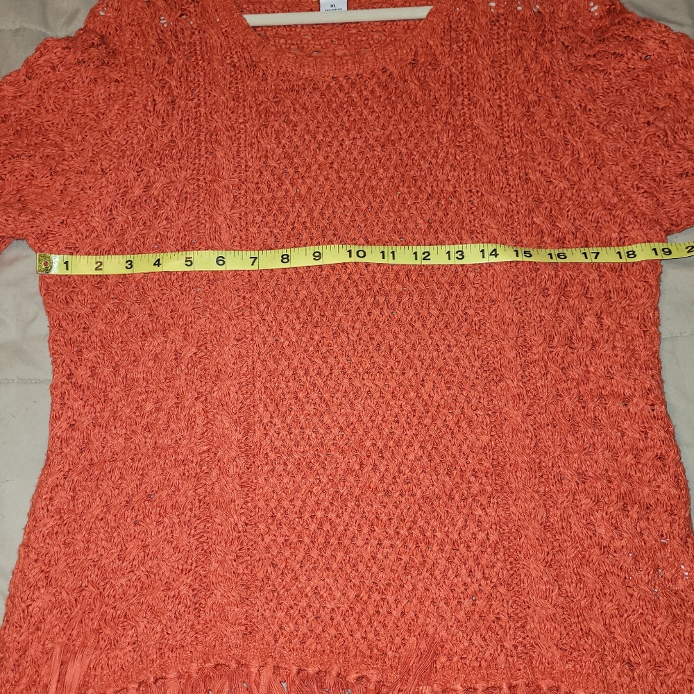 Euc Ruby Rd Open Weave Sweater Size Xl - image 4
